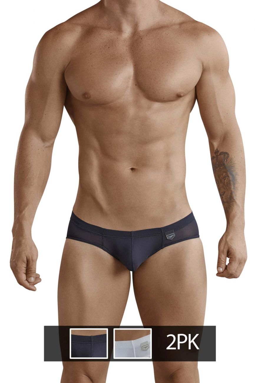 Clever Moda Australian Briefs - Black-White