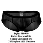 Clever Moda Australian Briefs - Black-White