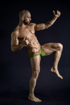 Clever Moda 3-Pack Australian Latin Briefs - Beige-Blue-Green