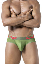Clever Moda 3-Pack Australian Latin Briefs - Beige-Blue-Green