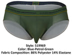 Clever Moda 3-Pack Australian Latin Briefs - Blue-Petrol-Green