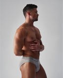 TEAMM8 New Classic Cotton Brief - Grey Marle