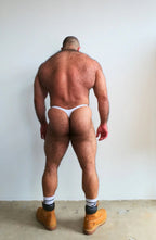 Alfons Dovana 18k Gold Prince Albert Thong White