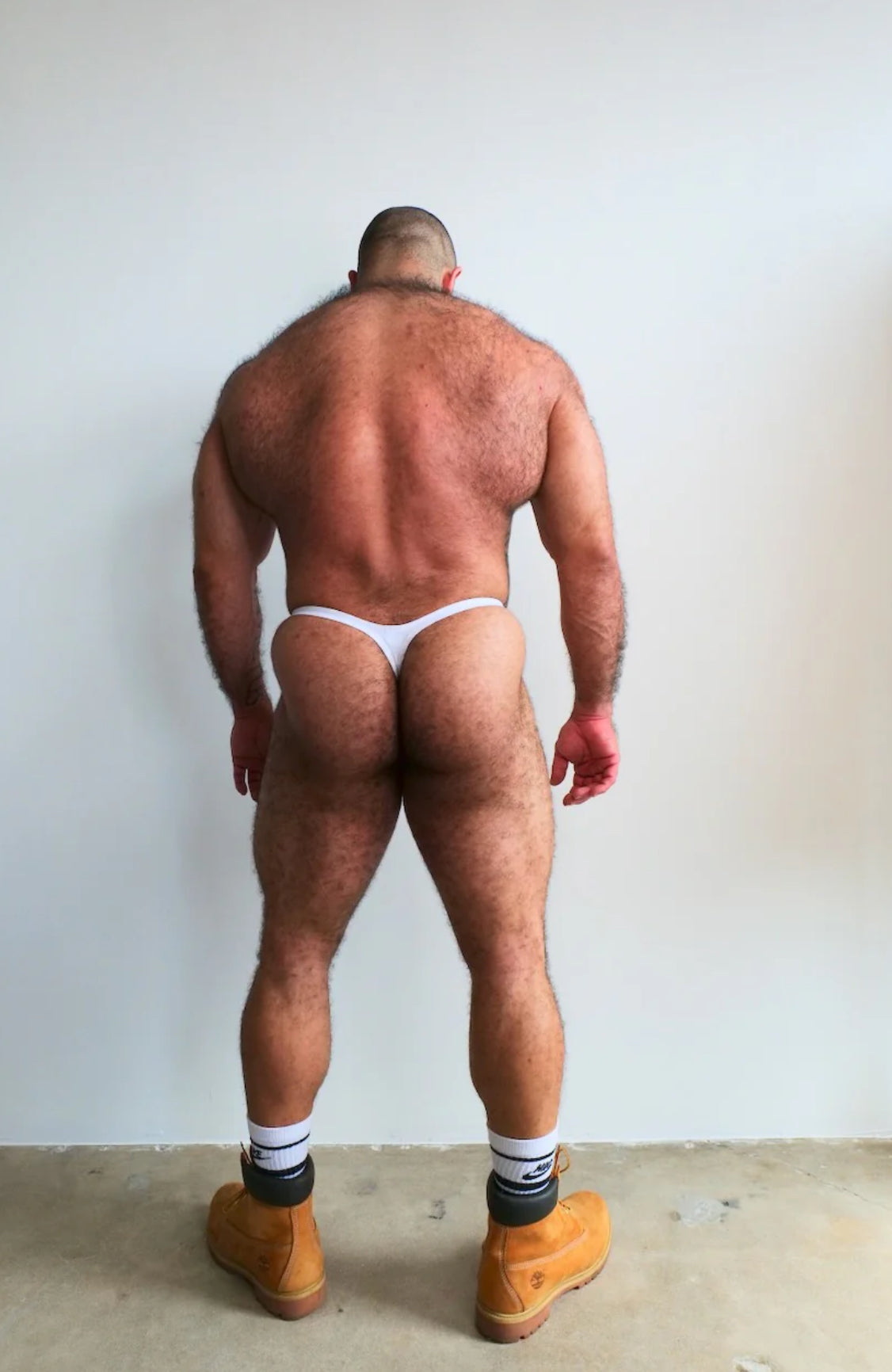 Alfons Dovana 18k Gold Prince Albert Thong White