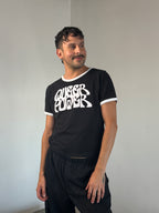 Queer Power T-Shirt in Black / White by LUDOVIC DE SAINT SERNIN