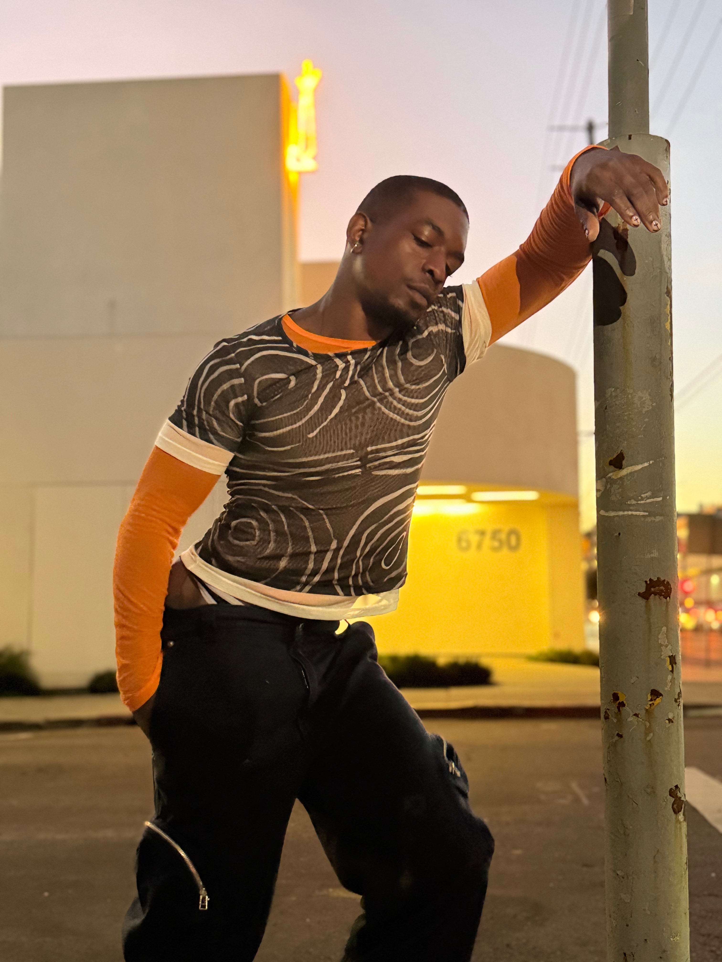 Eckhaus Latta Base Long-sleeve TANGERINE