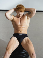 RED Hot Hip Brief Mono-Tone in Black