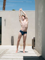 RED Hot Hip Brief Mono-Tone in Petrol Blue