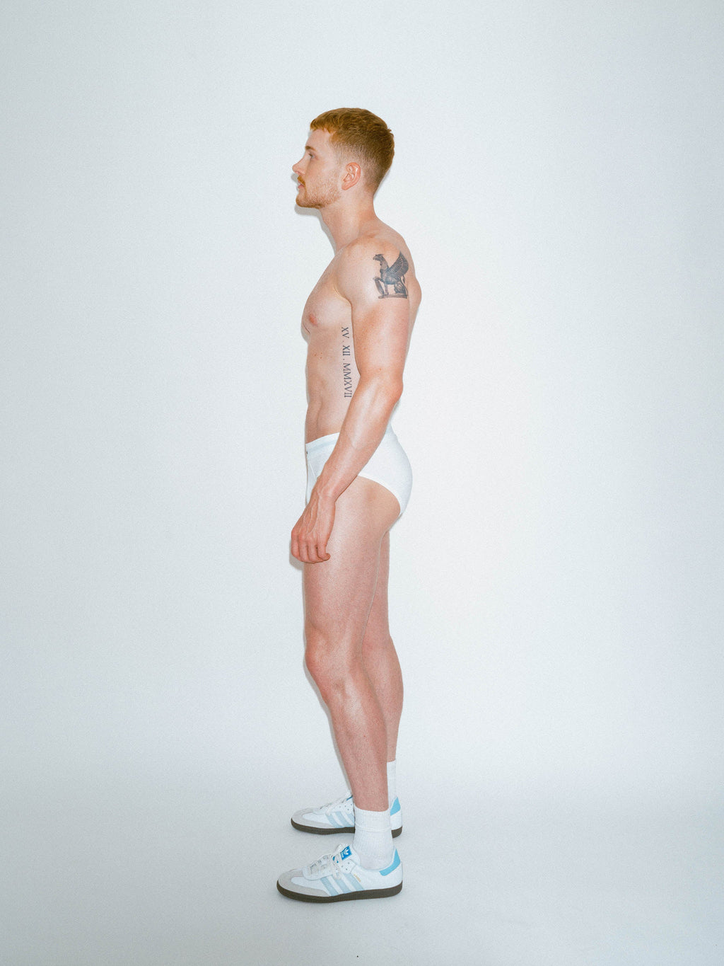 RED Hot Hip Brief Mono-Tone in White