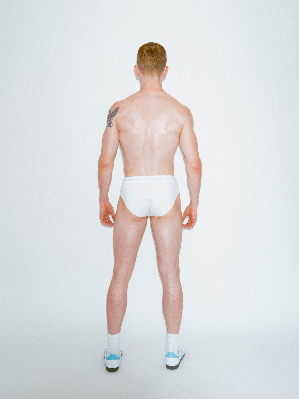 RED Hot Hip Brief Mono-Tone in White