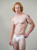 RED Hot Hip Brief Mono-Tone in White