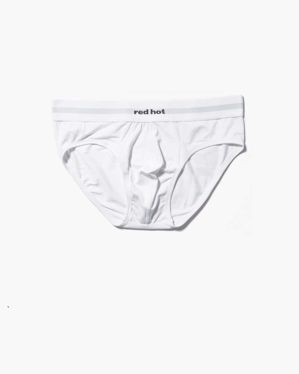 RED Hot Hip Brief Mono-Tone in White
