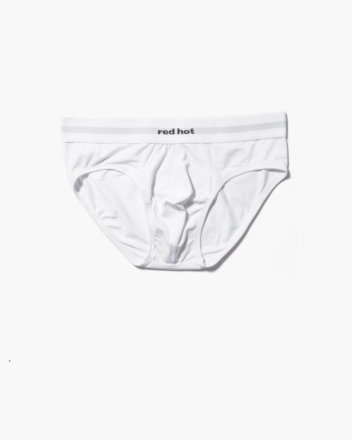 RED Hot Hip Brief Mono-Tone in White