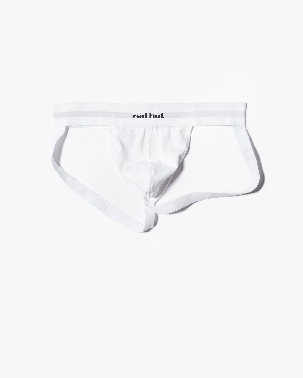 RED Hot Core Jock - White