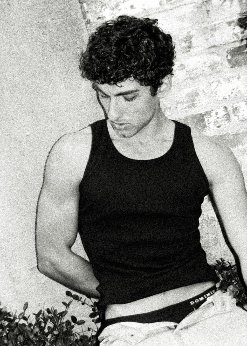 Dominic Albano Ribbed Cotton Tank - Black