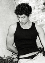 Dominic Albano Ribbed Cotton Tank - Black