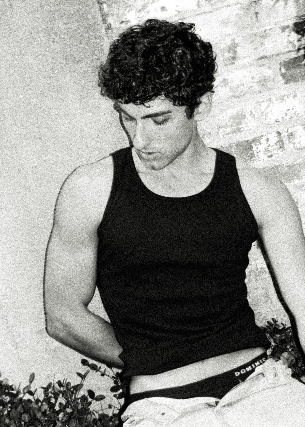Dominic Albano Ribbed Cotton Tank - Black
