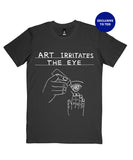 Art Irritates The Eye Tee by Third Drawer Down x David Shrigley