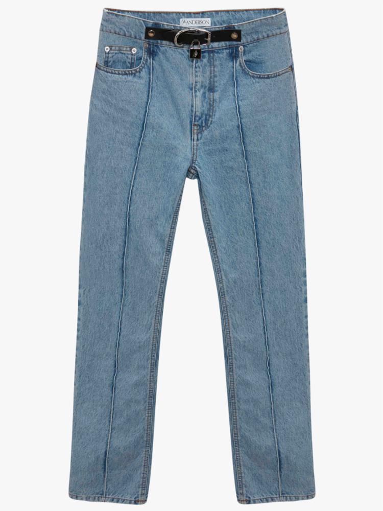 Jw anderson padlock slim fit denim jeans CULTUREEDIT