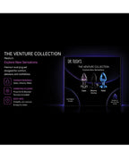Dr. Tush's Venture Collection Anal Plug Set - Glass, Metal, Silicone - Medium