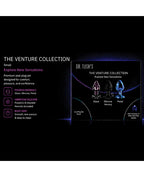Dr. Tush's Venture Collection Anal Plug Set - Glass, Metal, Silicone - Small