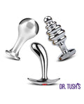 Dr. Tush's Tools of Temptation Anal Plug Set - Metal - Small