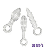 Dr. Tush's Halo of Pleasure Collection Anal Plug Set - Glass