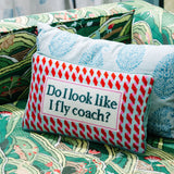 Fly Coach Needlepoint Pillow