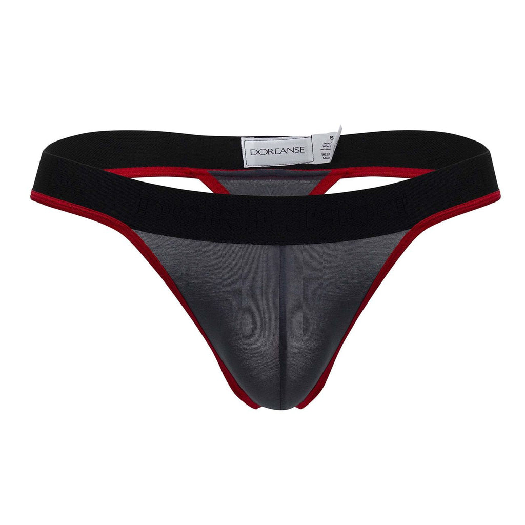 Doreanse Borderline Thongs - Charcoal