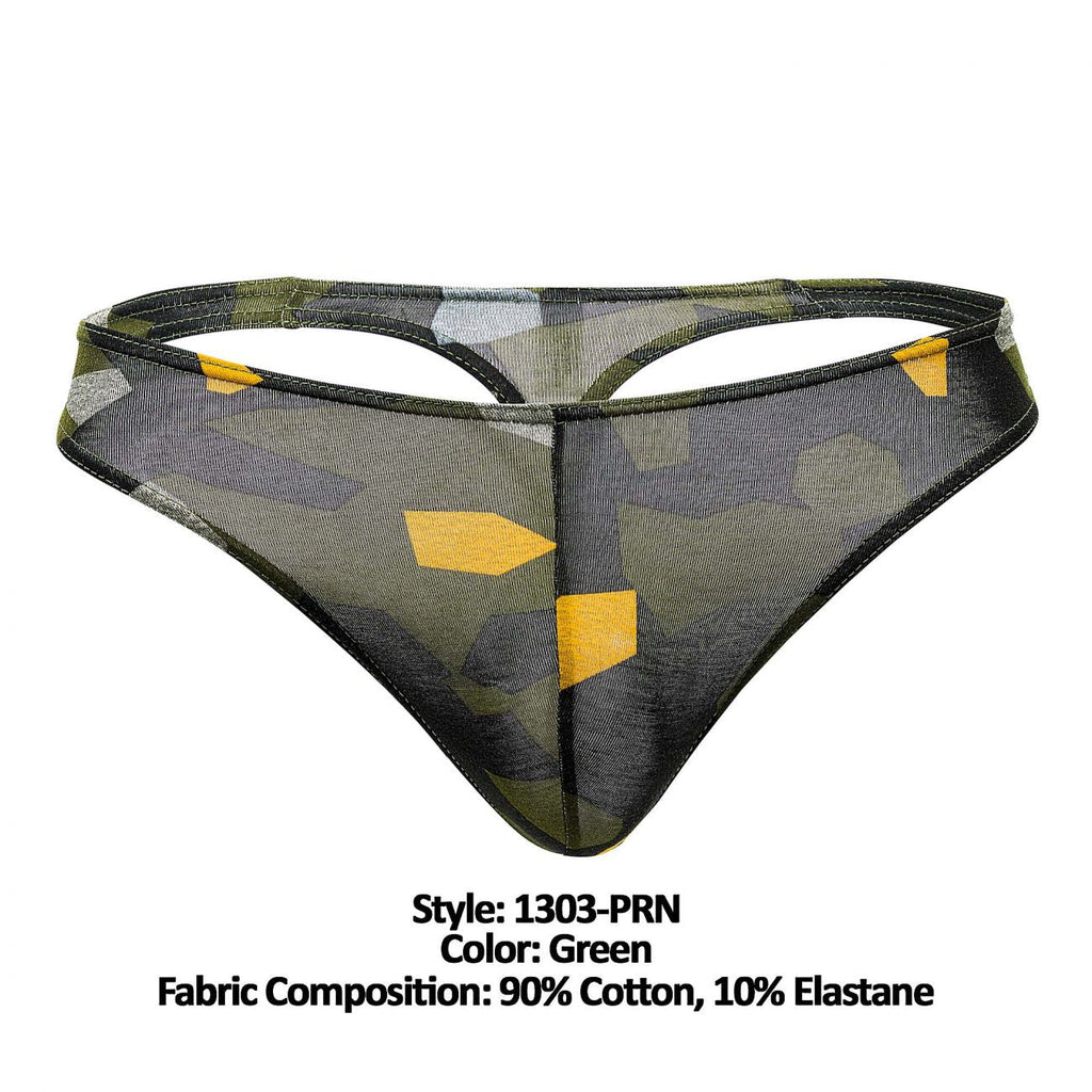 Doreanse Camosaic Thong - Green