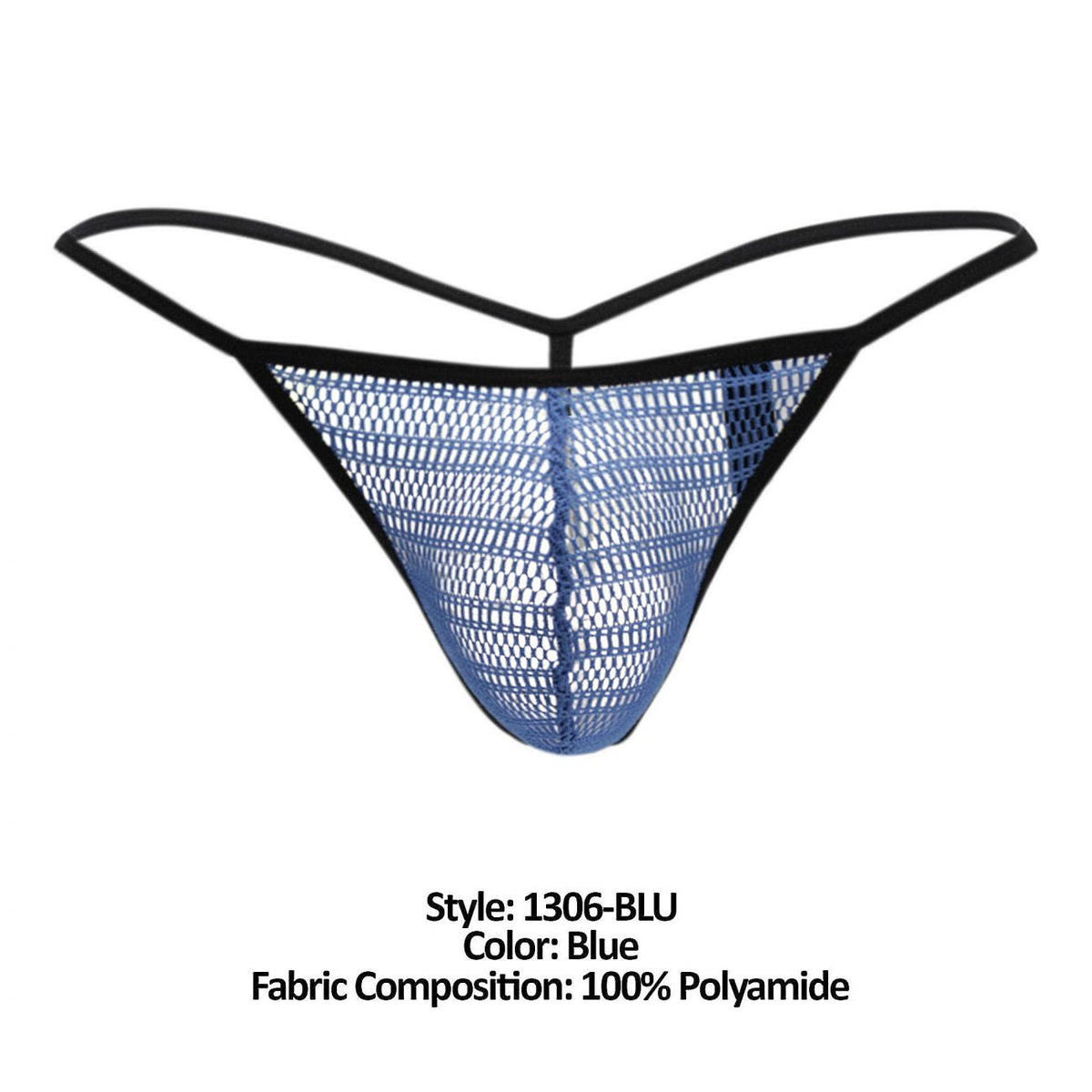 Doreanse Mesh G-String Thong - Blue