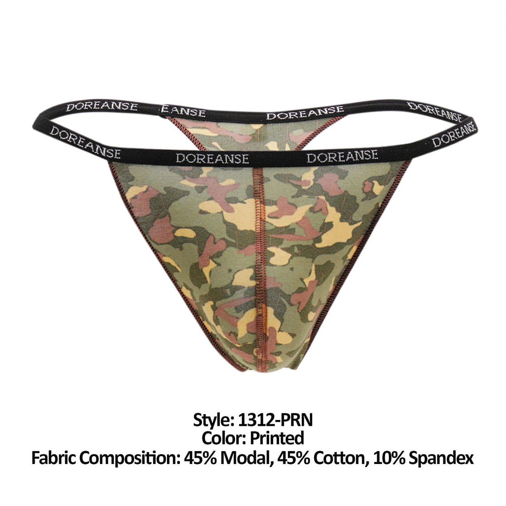 Doreanse Camouflage Thong - Printed