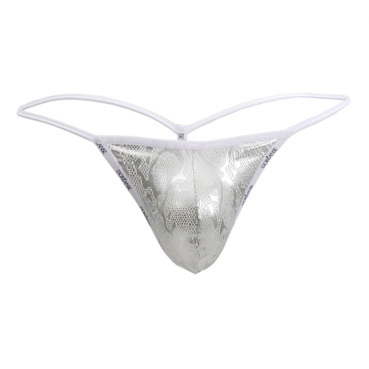 Doreanse Flashy G-String - Silver Snake