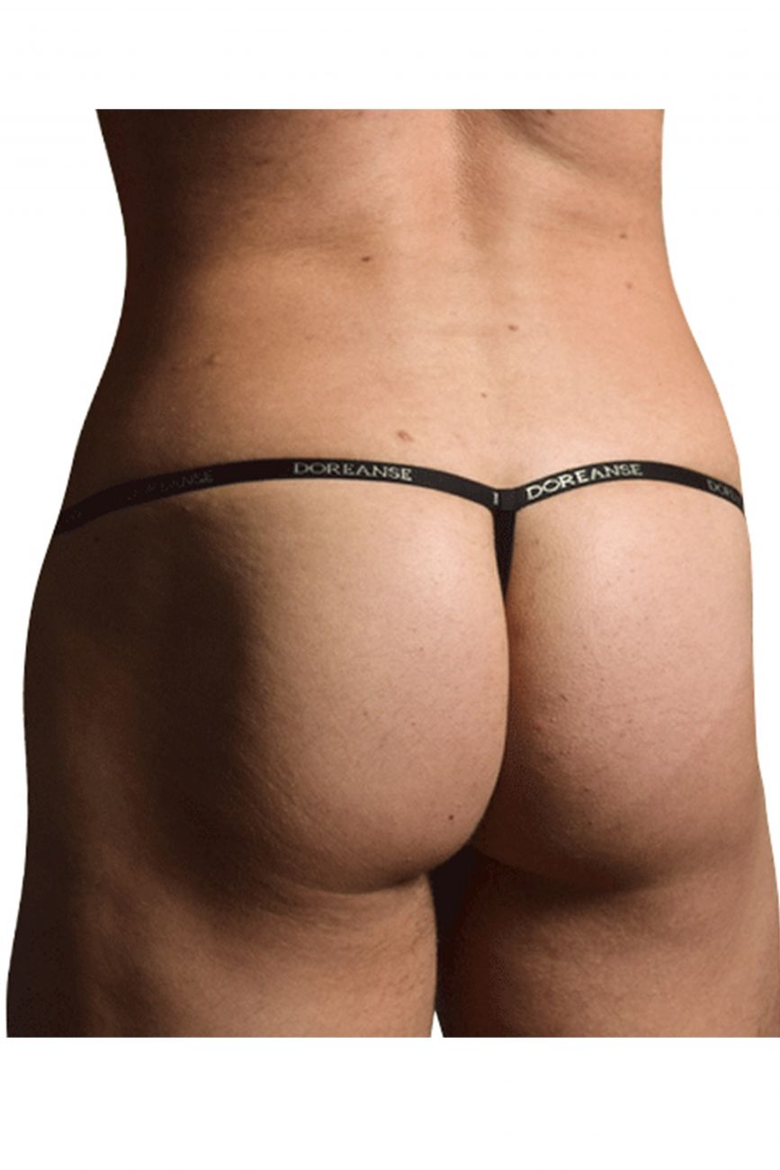 Doreanse Ribbed Modal T-thong - Black