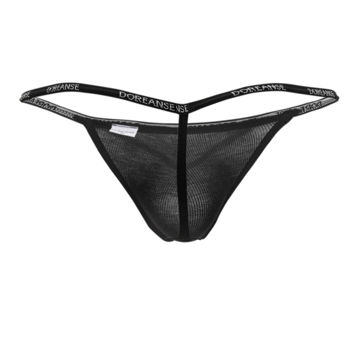 Doreanse Ribbed Modal T-thong - Black
