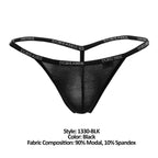 Doreanse Ribbed Modal T-thong - Black
