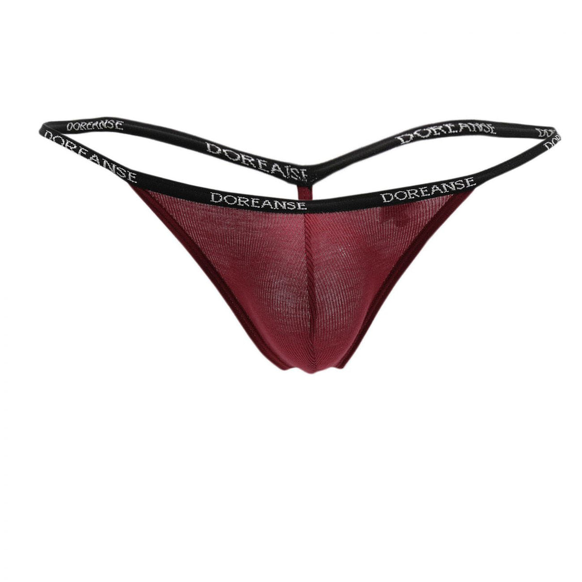 Doreanse Ribbed Modal T-thong - Bordeaux