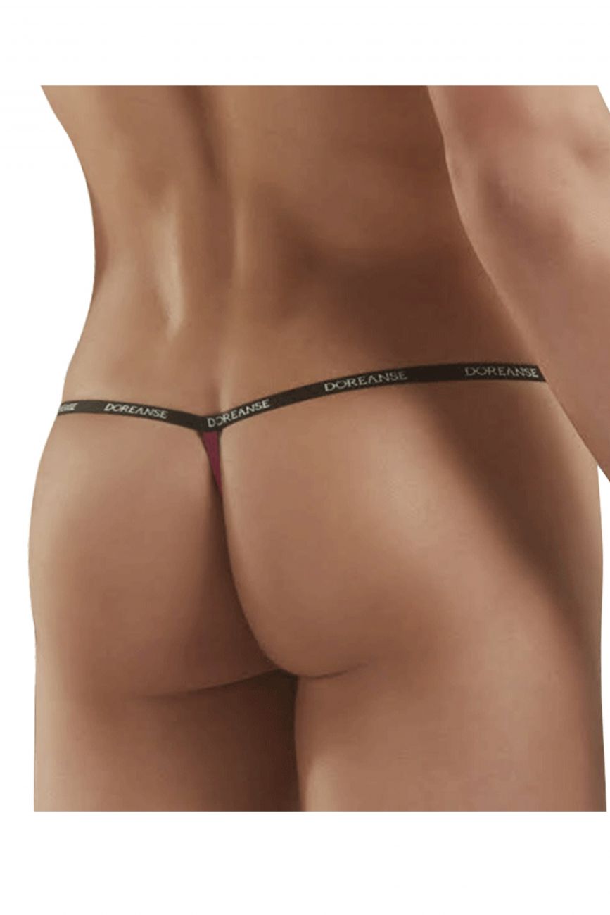 Doreanse Ribbed Modal T-thong - Bordeaux