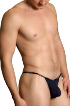 Doreanse Ribbed Modal T-thong - Navy