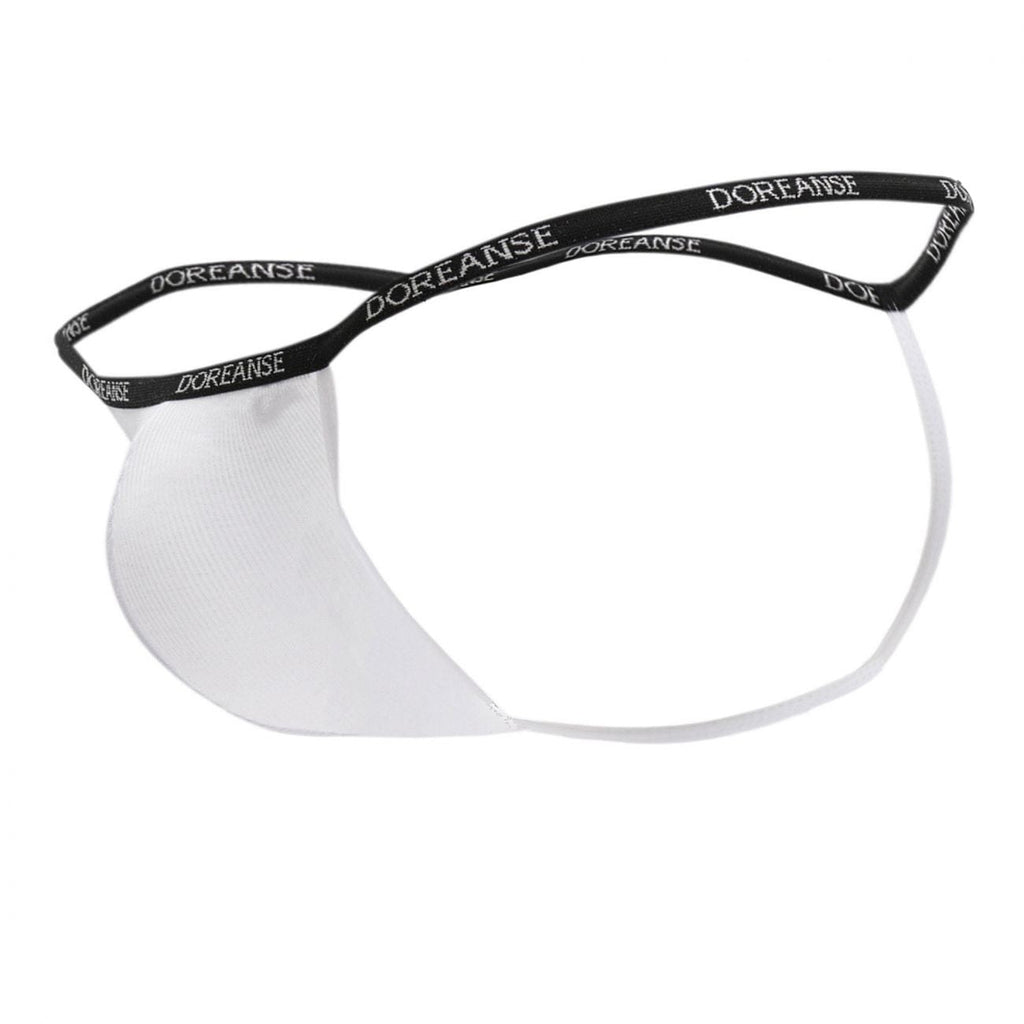 Doreanse Ribbed Modal T-thong - White