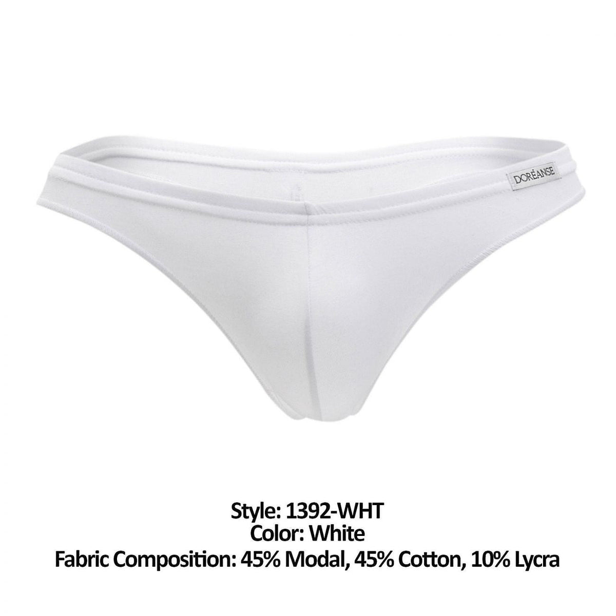 Doreanse Euro Thong - White
