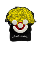 Smiley Cap in Black by Walter van Beirendonck