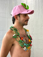 Smiley Cap in Pink by Walter van Beirendonck