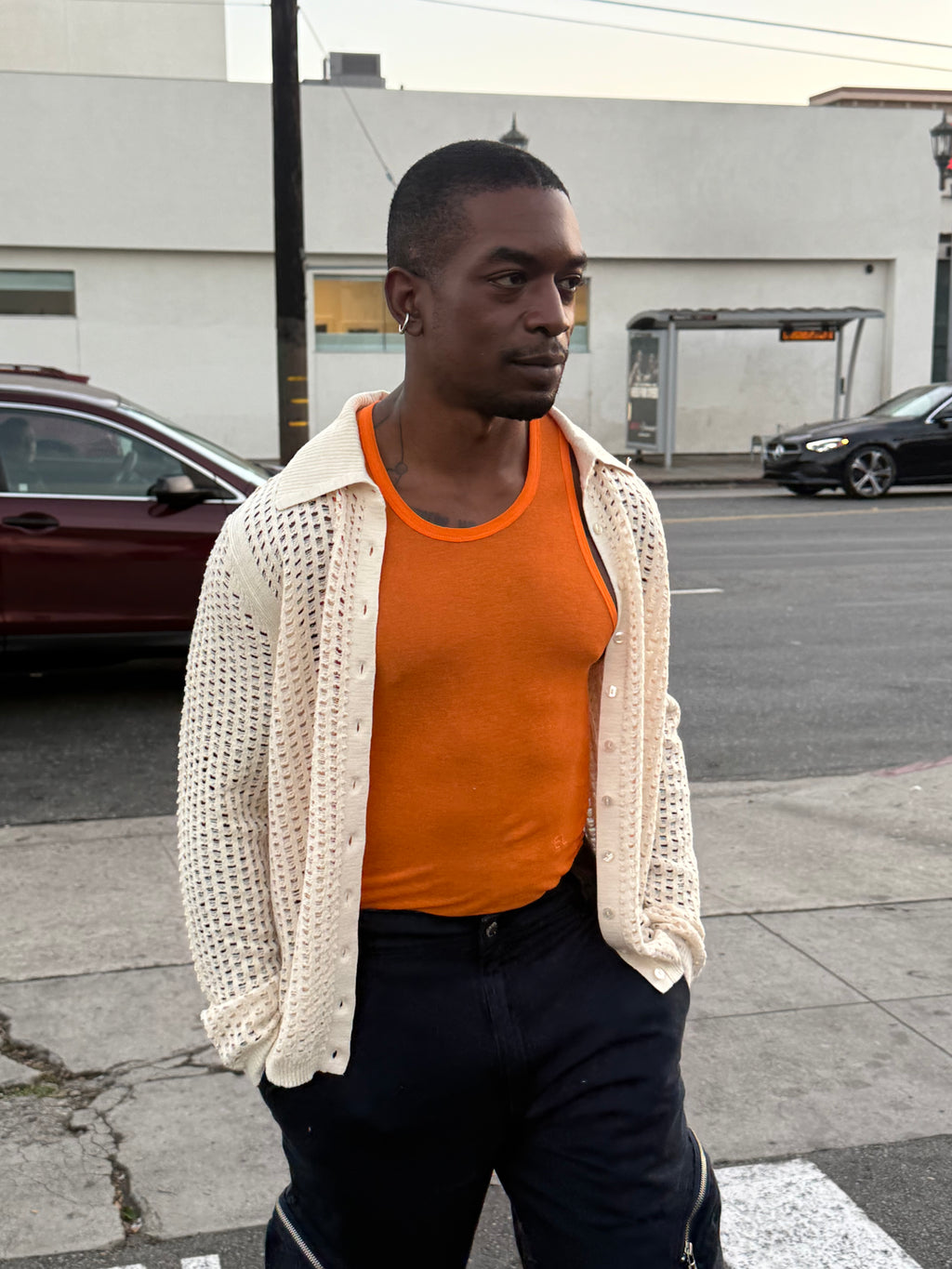 Eckhaus Latta BREEZE BUTTONDOWN Off-White