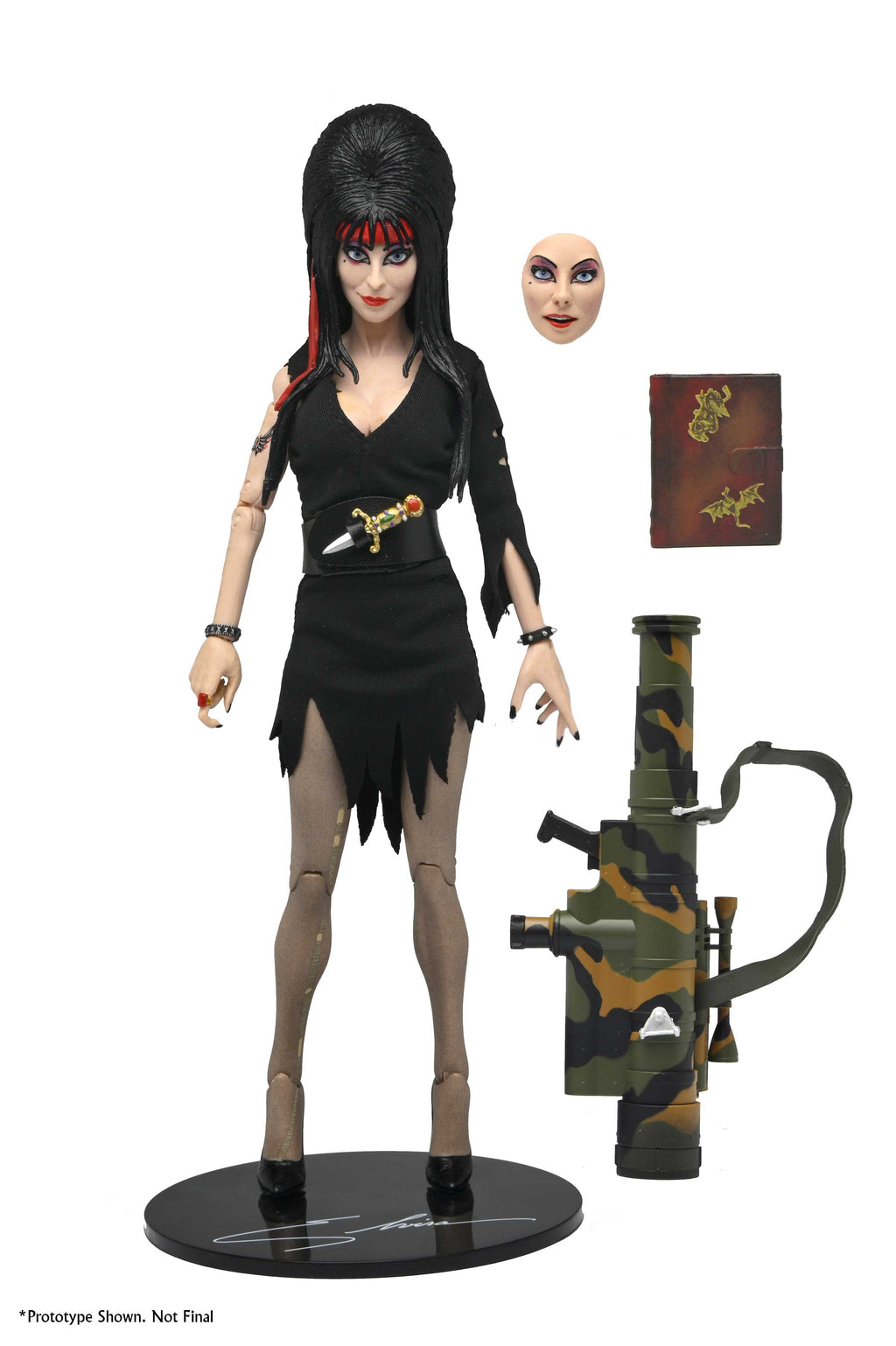 ELVIRA – 8 IN CLOTHED ACTION FIGURE – COMMANDO ELVIRA