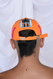 Atomic Cap with Detachable Patch Fluo Orange