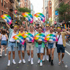 Love Is Love Rainbow Fan