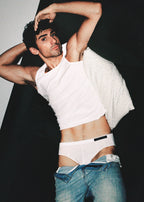 Dominic Albano Ribbed Cotton Tank - White
