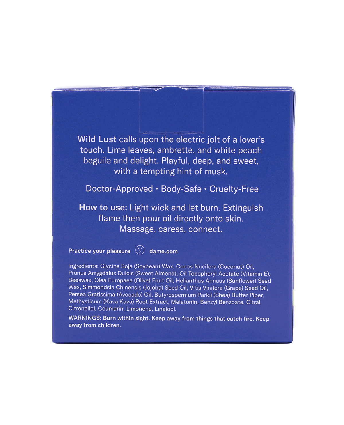 Dame Massage Oil Candle - Wild Lust