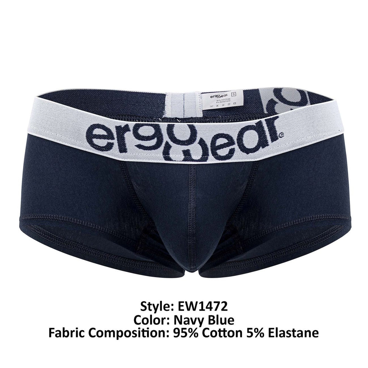 ErgoWear MAX COTTON Trunks - Navy Blue